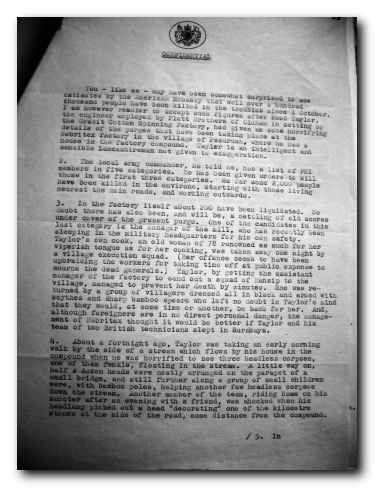 Confidential documents reveal the secrets of 1965 / Brad Simpson